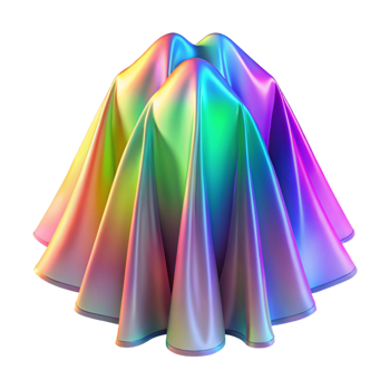 dramatic modern A Field of Overlapping Translucent Veils detailed png