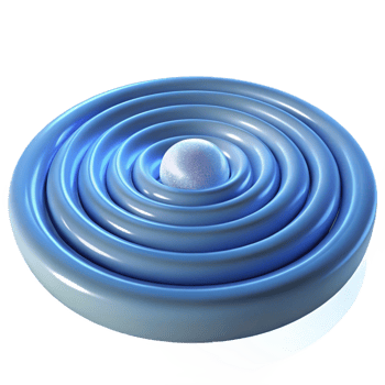 serene creative A Series of Concentric Circles of high quality png
