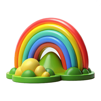 extraordinary rustic A Vibrant Rainbow Arching over a Green exclusive png