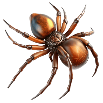 vibrant modern A Close Up of a Spider Spinning a Web original png