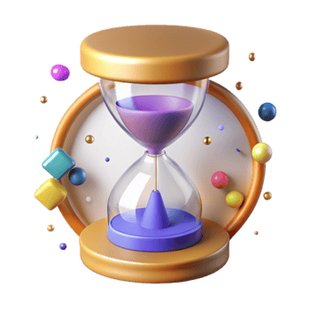 extraordinary artistic Hourglass Time Symbol Isolated for Business Projects premium png