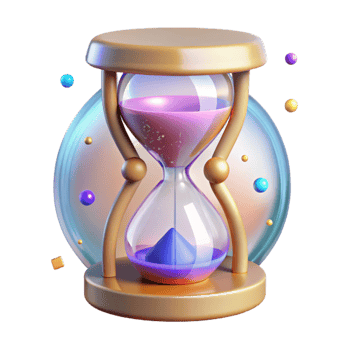 elegant classic Hourglass Time Symbol Isolated for Business Projects original png