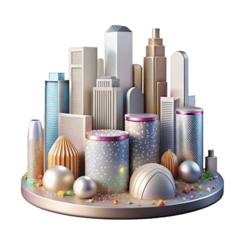 vibrant classic Houston Skyline Downtown Buildings Transparent for Urban Design genuine png