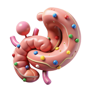 dramatic traditional Human Appendix Anatomy Isolated for Surgical Information authentic png