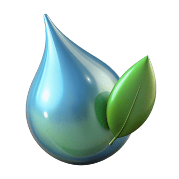 serene rustic A Single Rain Drop Falling from a Leaf original png