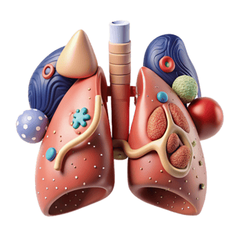 beautiful traditional Human Lung Anatomy Isolated for Respiratory Health Education high resolution png