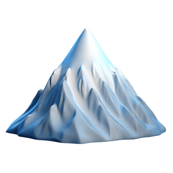 dramatic classic A Snow Covered Mountain Peak Against a 4K png