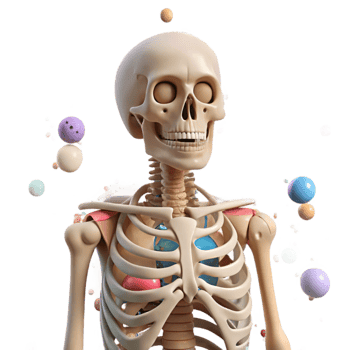 wonderful traditional Human Skeleton Anatomy Study Transparent for Medical Students png
