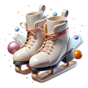 extraordinary classic Ice Skates Winter Sport Transparent for Recreational Design premium png
