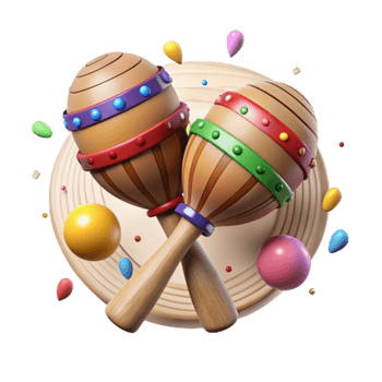 impressive vintage Maracas Wooden Traditional Instrument Cutout genuine png