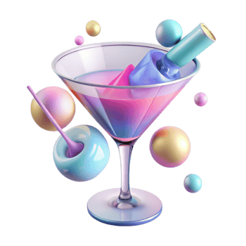 magnificent artistic Martini Glass Cocktail Illustration Transparent for Party Flyers genuine png