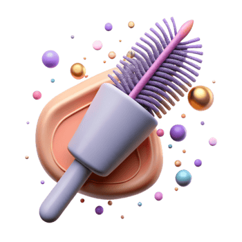 elegant minimalist Mascara Brush Defined Lashes Cutout for Beauty Product s original png