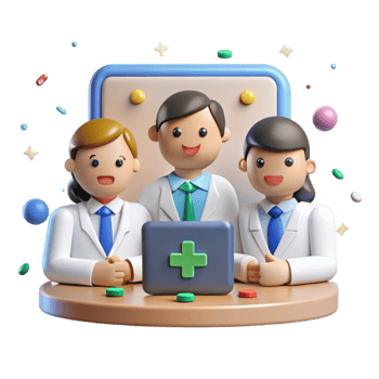 serene artistic Medical Conference Doctors Meeting Icon Transparent Background png