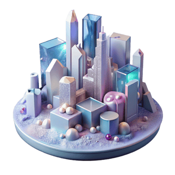 stunning modern Melting Cityscape Transparent Urban Dreamscape professional png