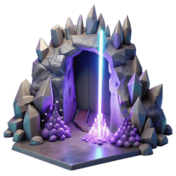 extraordinary traditional Mystical Cave Entrance Light Beam Transparent for Fantasy Art professional png