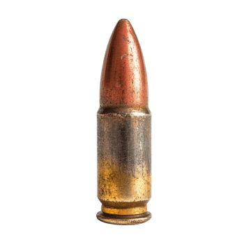 old bullet isolated on transparent background png