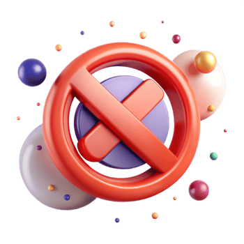 elegant abstract No Parking Red Circle Slash Isolated for Signage Design professional png