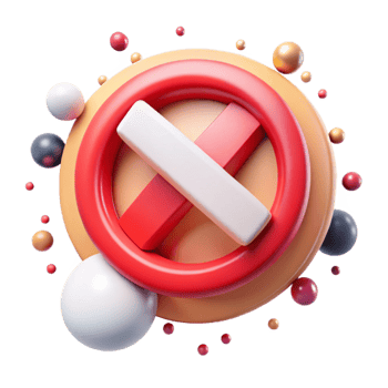 dramatic contemporary No Stopping Sign Red White Text Circle Isolated for Traffic high resolution png
