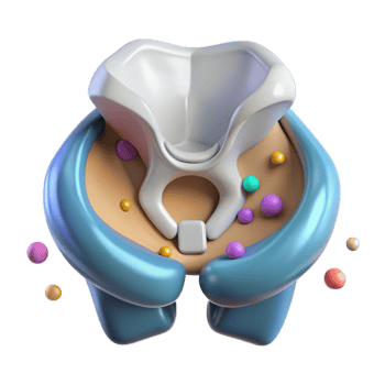 impressive traditional Pelvis Hip Anatomy Icon Transparent for Medical Education professional png