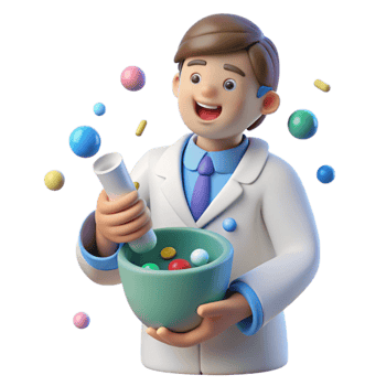 dramatic contemporary Pharmacist Medicine Dispensing Cutout for Pharmacy Graphics original png