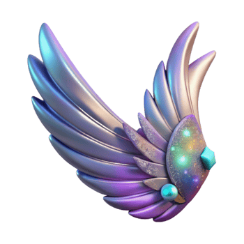 beautiful creative Phoenix Wing Isolated on Transparent Background professional png