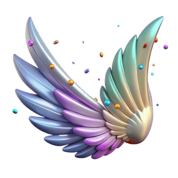 vibrant classic Phoenix Wing Transparent for Web Design original png