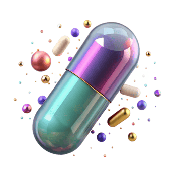 wonderful vintage Pill Capsule Medication Isolated for Pharmacy high resolution png
