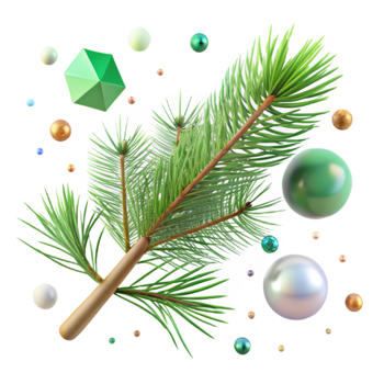 dramatic modern Pine Branch Green Needles Closeup Texture Cutout high quality png