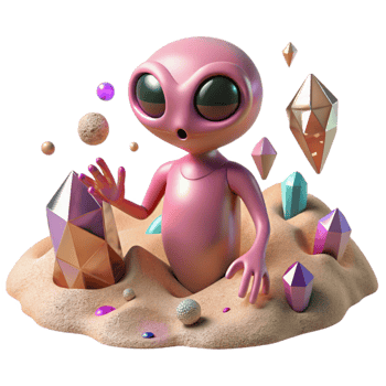 extraordinary modern Pink Alien Sand Dunes Transparent for Fantasy Art professional png