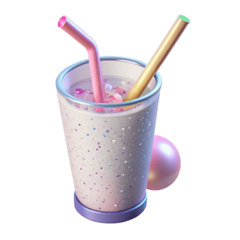 elegant classic Plastic Straw Texture Transparent for Beverage Graphics detailed png