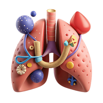 impressive contemporary Respiratory System Anatomy Illustration Cutout for Biology Lessons detailed png