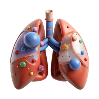 serene rustic Respiratory System Diagram Lungs Transparent for Medical Illustrations detailed png