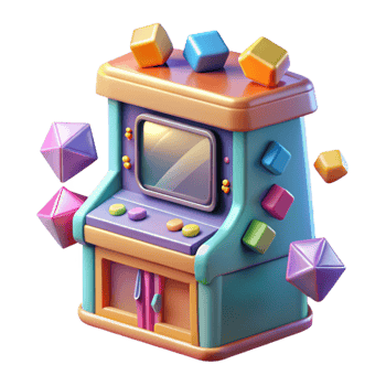 beautiful artistic Retro Vr Arcade Machine Pixel Art Transparent for Classic Games professional png