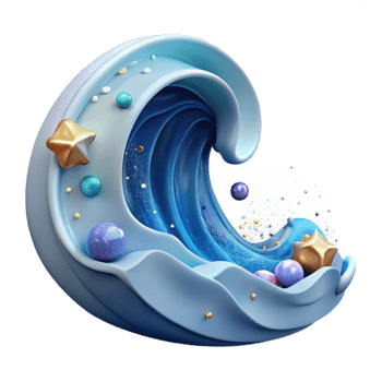 dramatic artistic Rolling Ocean Wave Crest Cutout for Marine Graphics exclusive png