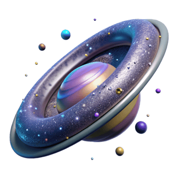 serene traditional Rotating Galaxy Arms Isolated for Astronomical Models original png