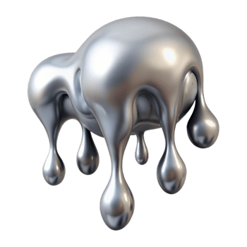 stunning vintage Silver Paint Drips Isolated for Artistic Compositions genuine png