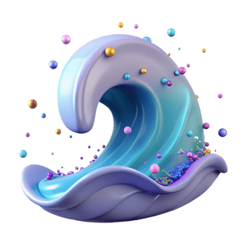 wonderful minimalist Single Ocean Wave Line Art Isolated for Simple Logos authentic png