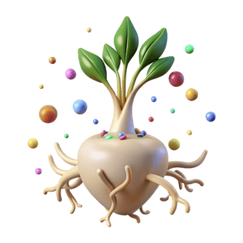 dramatic classic Single Root Isolated for Plant Science Studies png