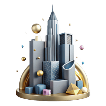 impressive contemporary Skyscraper Silhouette Building Cutout for Cityscapes authentic png