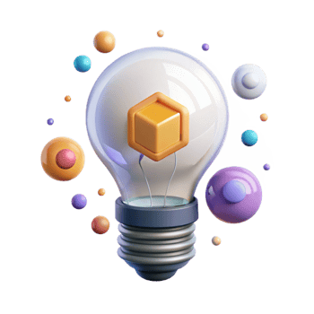 magnificent modern Smart Lighting Bulb Icon Transparent for Tech Projects high quality png