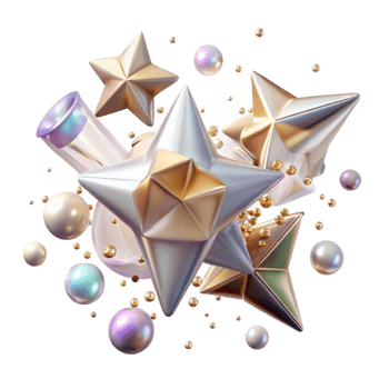 stunning vintage Star Confetti Transparent for Anniversary Decorations exclusive png