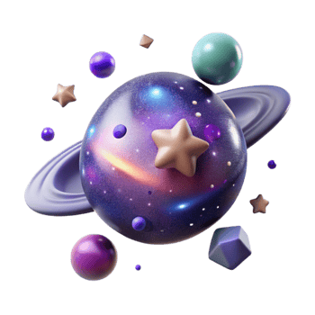 vibrant traditional Starfield Galaxy Transparent Background for Space Projects original png
