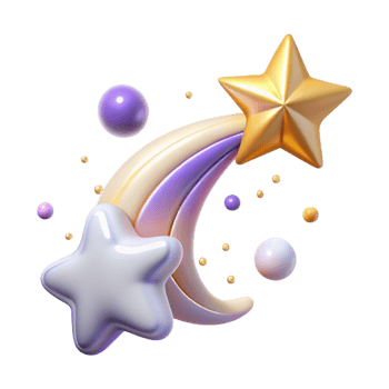 elegant vintage Starry Sky with Shooting Star Transparent for Romantic Designs authentic png