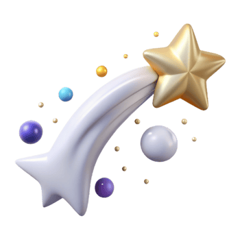 dramatic abstract Starry Sky with Shooting Star Transparent for Romantic Designs png