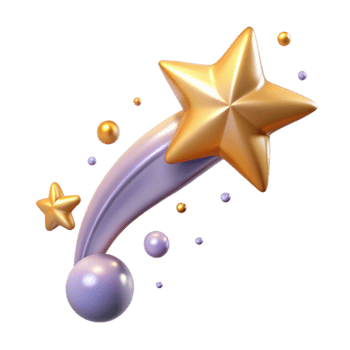 elegant creative Starry Sky with Shooting Star Transparent for Romantic Designs premium png