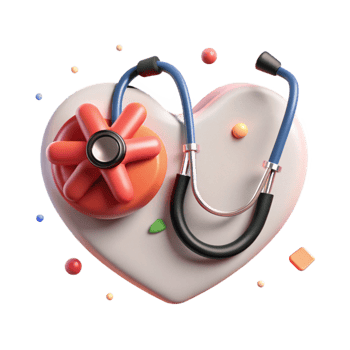 elegant modern Stethoscope Heartbeat Medical Icon Cutout for Health Websites high quality png