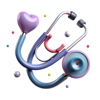serene artistic Stethoscope Medical Instrument Isolated high resolution png