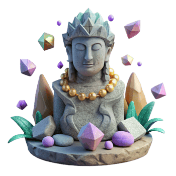 wonderful rustic Stone Idol Ancient Sculpture Isolated for Archaeological Studies high resolution png