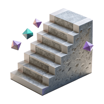 beautiful contemporary Stone Steps Staircase Texture Cutout for Architectural Visualization png