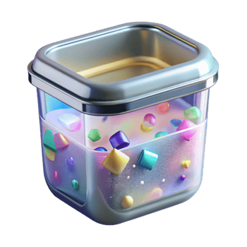 impressive abstract Storage Container Plastic Clear Transparent Kitchen Organization premium png